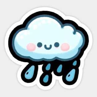 Happy little rain cloud Sticker